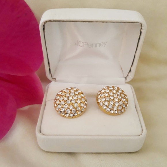 jcpenney Jewelry - BEAUTIFUL Gold Rhinestone Earrings